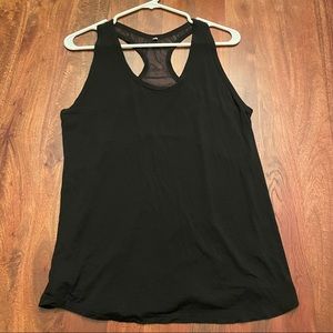 XL black tank - mesh back